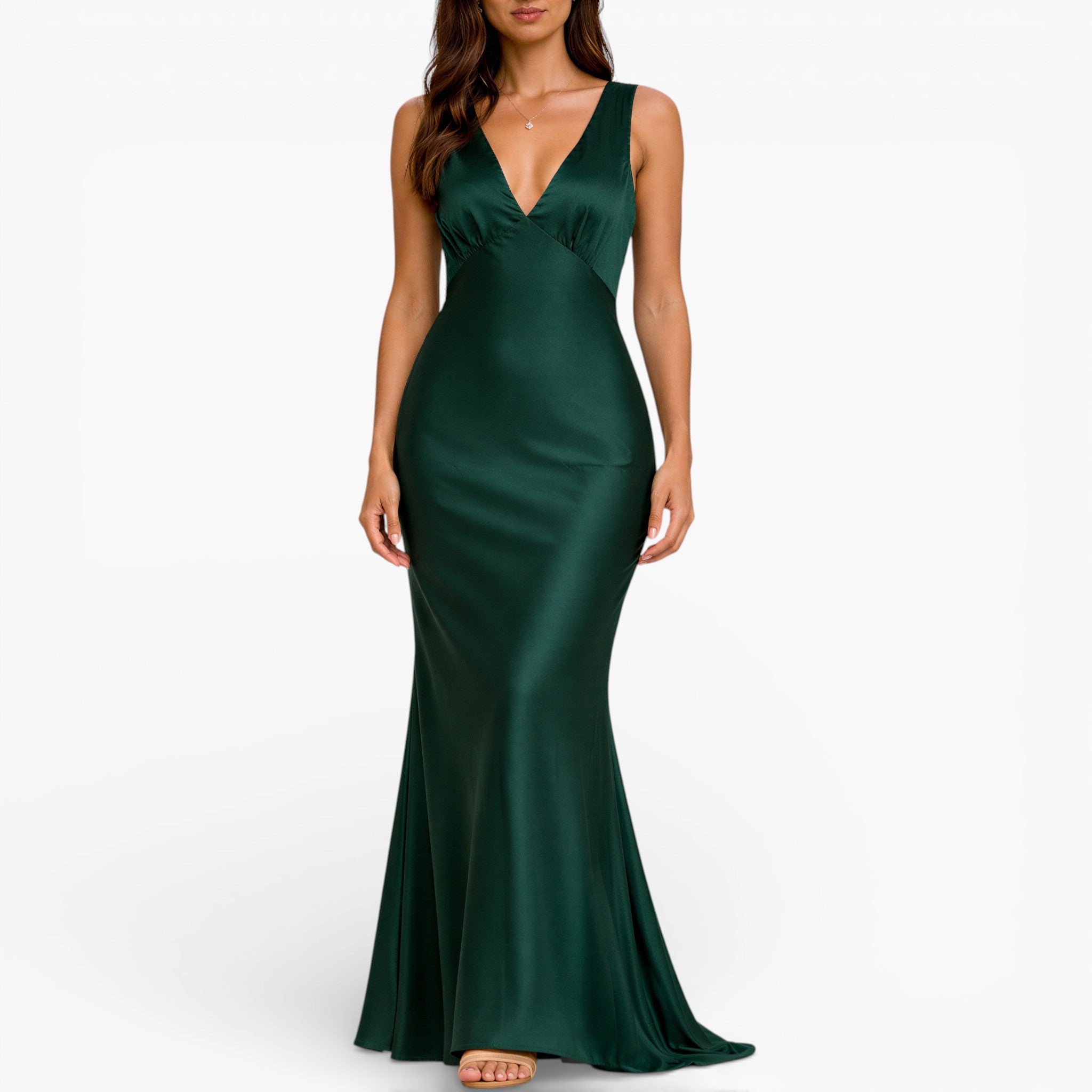 Women's Satin Maxi Dress