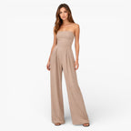 Strapless Wide-Leg Jumpsuit with Pockets — Day to Evening