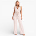 Women’s Classic Sleeveless Jumpsuit Timeless Elegant Silhouette