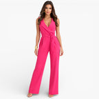 Women’s Classic Sleeveless Jumpsuit Timeless Elegant Silhouette