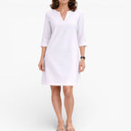 Women's V-Neck Knit Mini Dress — Soft Everyday Style