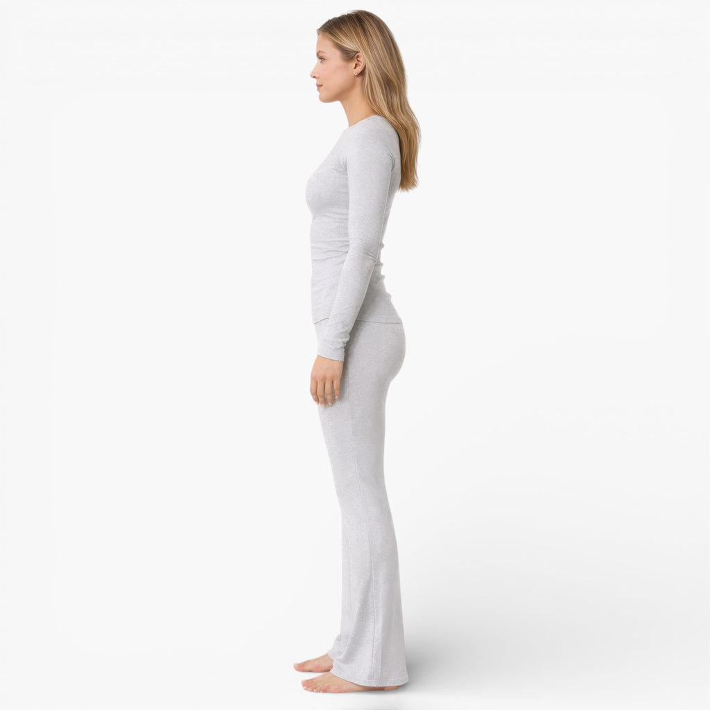 Women’s Soft Two Piece Set for Lounging Yoga and Casual Wear