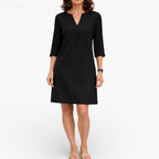 Women's V-Neck Knit Mini Dress — Soft Everyday Style