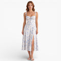 Womens Midi Dress Elegant Structured Fit