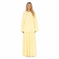Butter yellow two-piece maxi set - front