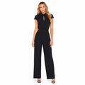 Women's two-piece set in black - front