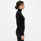Black turtleneck — side view