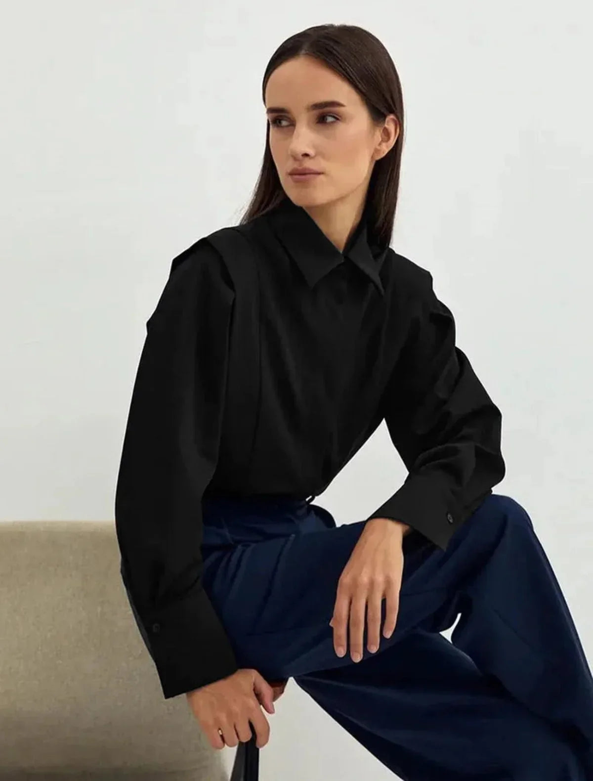 Women's Boxy Button-Up Shirt