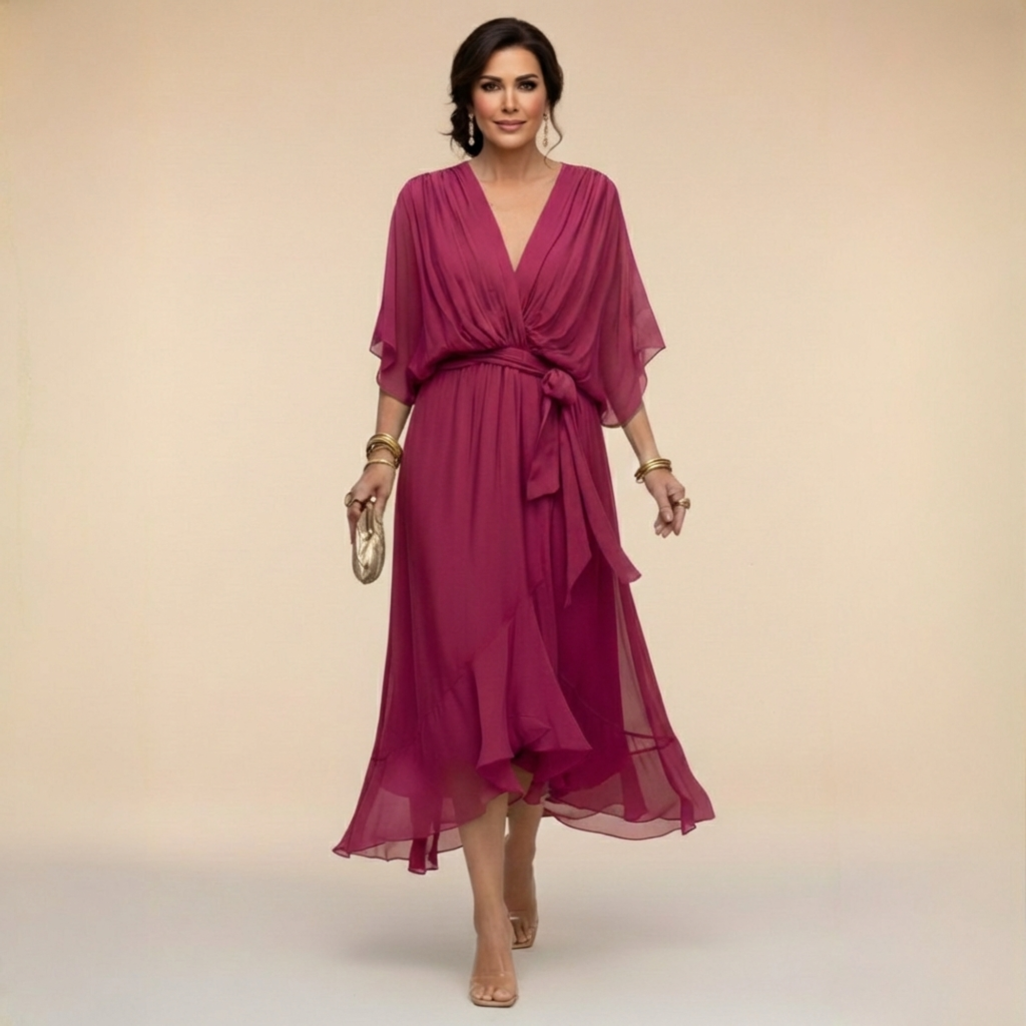 Women's Chiffon Wrap Dress