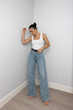 Women's Denim Jeans High Waist Straight