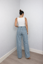 Women's Denim Jeans High Waist Straight