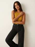 Women's Denim Jeans High Waist Straight