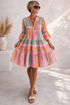Women's Geometric Midi Dress