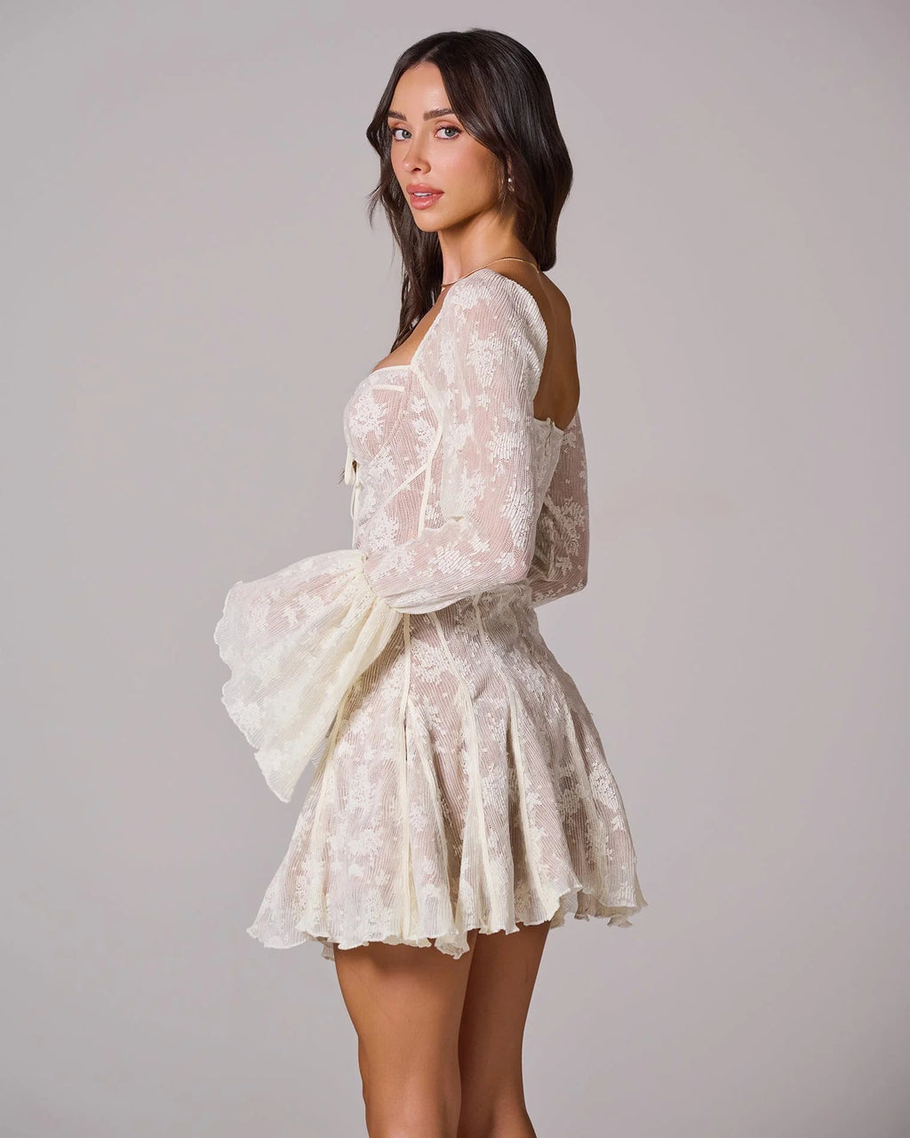 Women's Lace Dress Long Sleeve