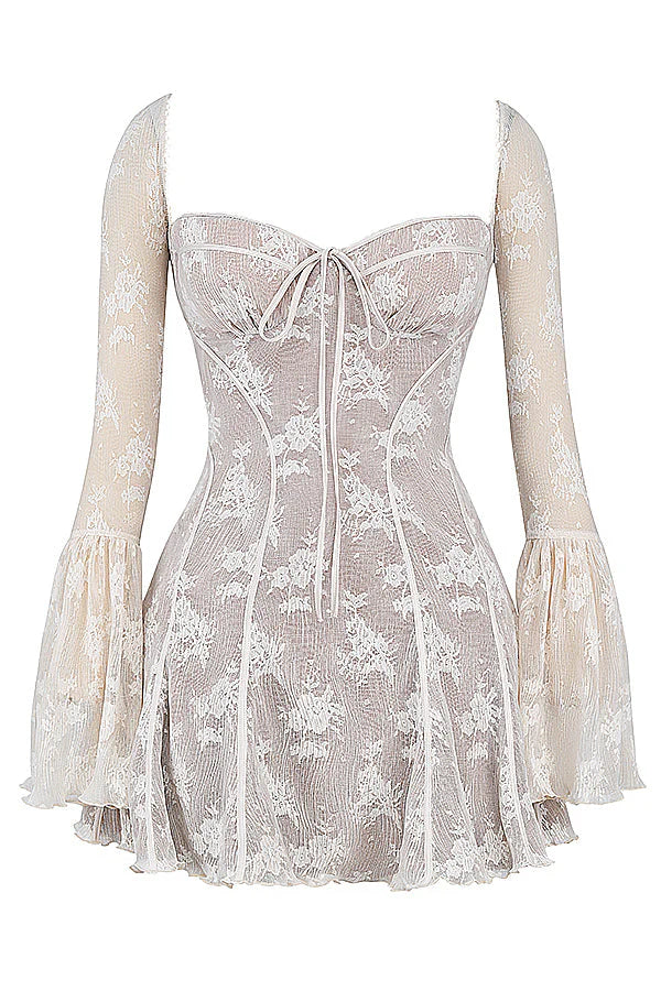 Women's Lace Dress Long Sleeve