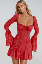 Women's Lace Dress Long Sleeve