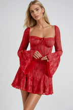 Women's Lace Dress Long Sleeve