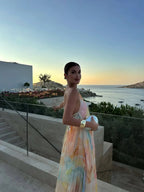 Women's Long Dress Backless