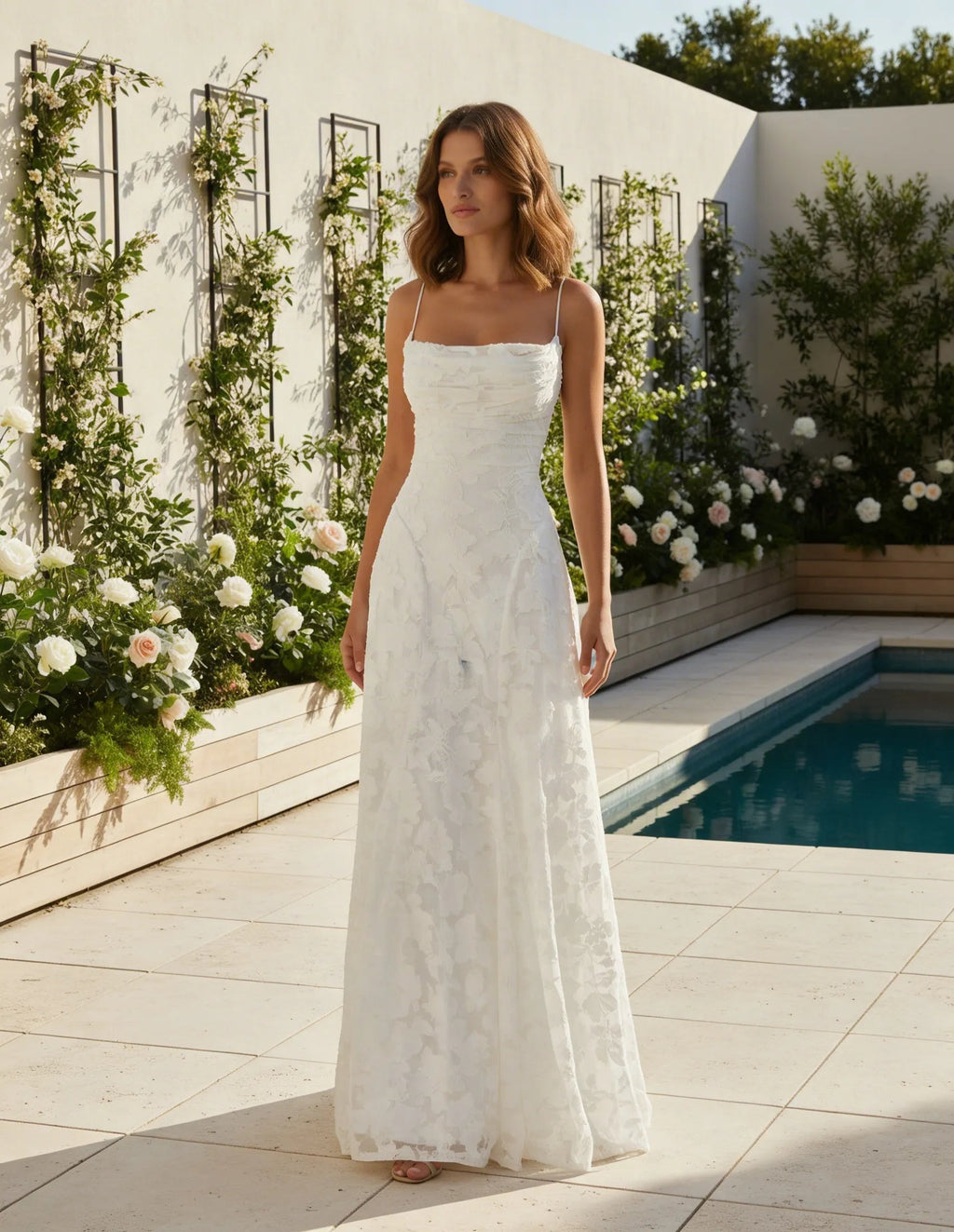 Women's Maxi Dress With Lace