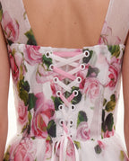 Women's Midi Dress Tie Shoulder